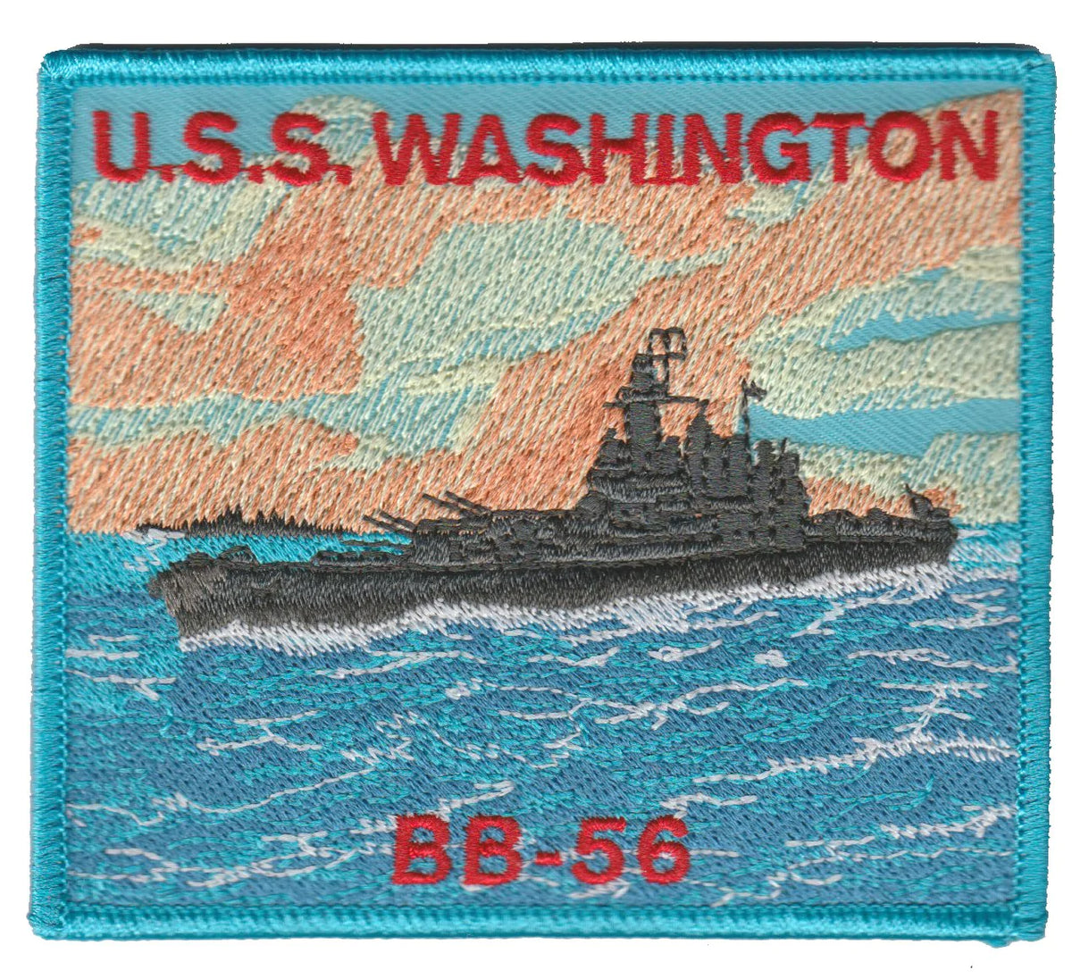 U.S.S. Washington BB-56 Patch - U.S. Navy - CLEARANCE!