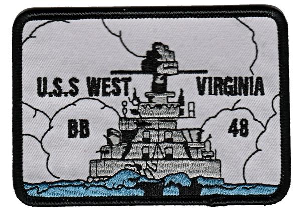 USS West Virginia BB-48 USMC Patch