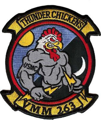 VMM-263 Squadron USMC Patch - Thunder Chickens