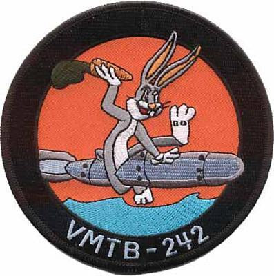 VMTB-242 Torpedo Bombing Squadron USMC Patch - Bugs Bunny Design