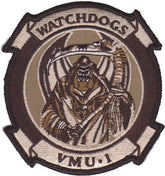 VMU-1 WATCHDOGS USMC Patch - Desert
