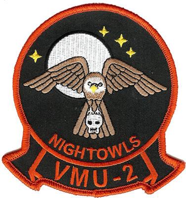 VMU-2 NIGHTOWLS USMC Patch - Fixed Wing Squadron Patch