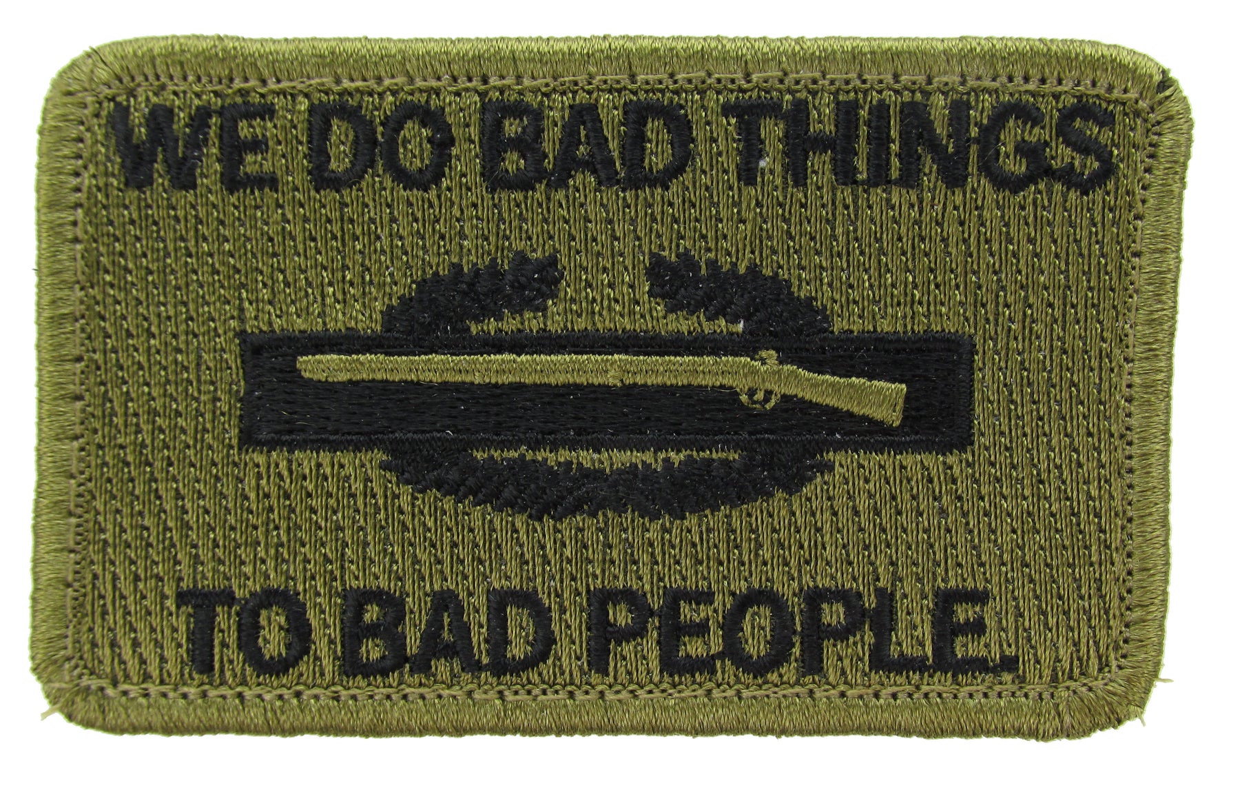 CIB We Do Bad Things to Bad People Morale Patch - Various Colors