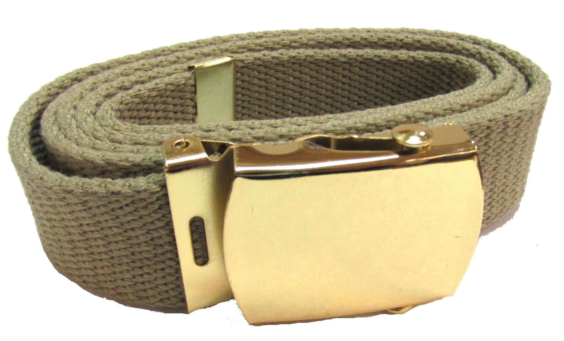 Olive Green Cotton Web Military Belt - Made In USA – Blade + Blue