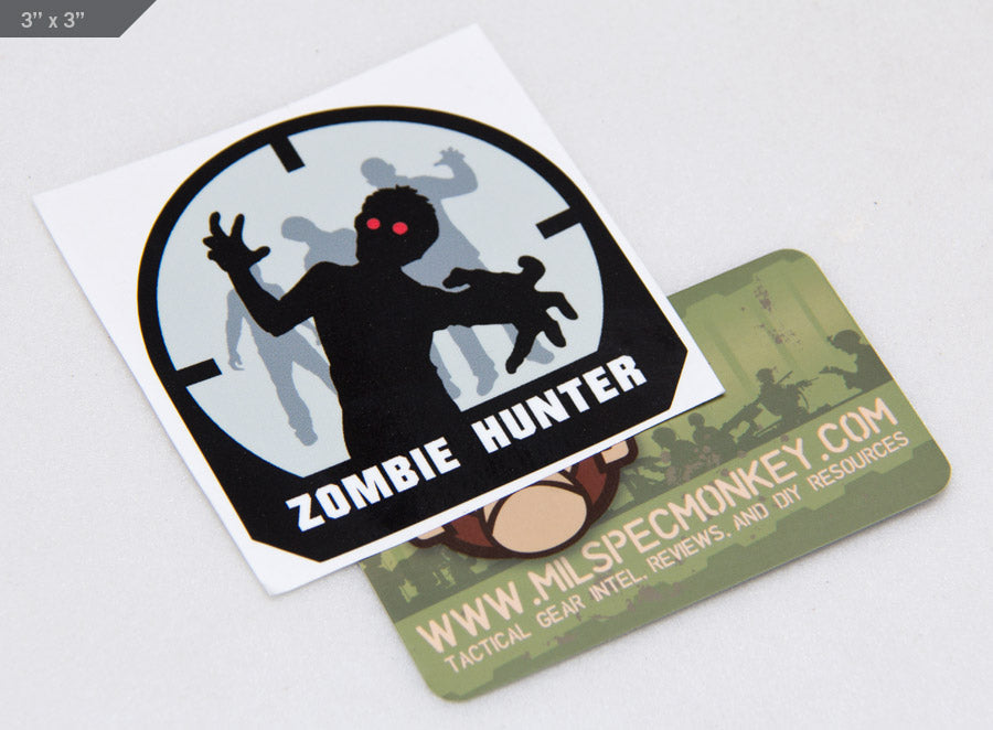 CLEARANCE - Zombie Hunter Decal Sticker
